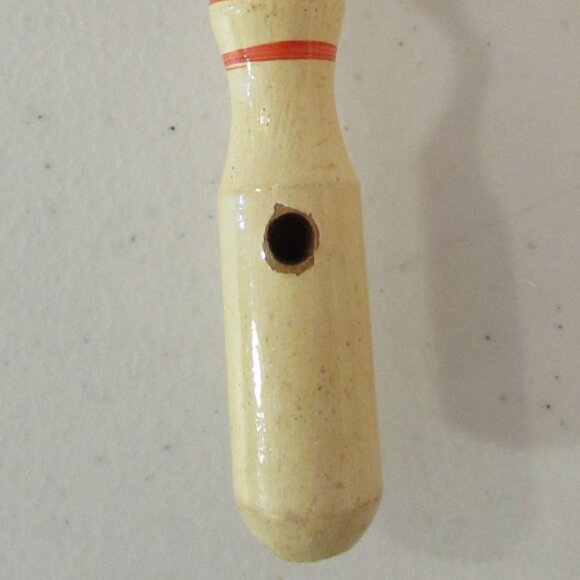 Vintage Mid-Century Wooden Cat Clacker Whistle Toy Japan - Picture 11 of 14